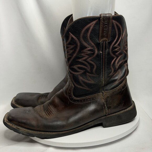 Justin Style AC1010 Stampede Western Leather Work Cowboy Boots Men's Size 14D - Picture 1 of 10